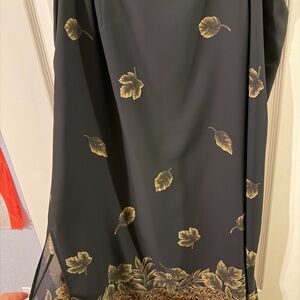 George Brown and Cream Dress